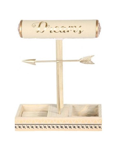 Porte bijoux dreams - 23,5 x 30 x 11,6 cm - Bois - Beige