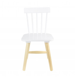 Chaise enfant - 29 x 33 x 58 cm - Bois - Blanc