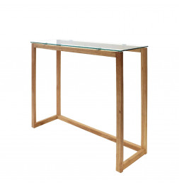 Console - 100 x 32 x 87 cm - Bois - Marron