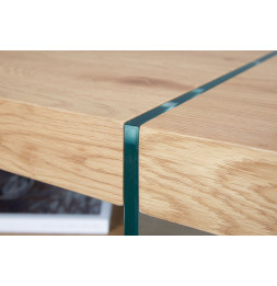 Table basse Benina - 110 x 60 x 45,5 cm - Bois - Beige