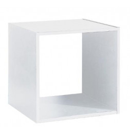 Etagère 1 case - L 34,4 x P 32 x H 34,4 cm - Bois - Blanc