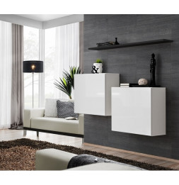 Commode murale avec étagère - Switch SB I -  Blanc