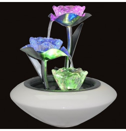 Fontaine d'intérieur multicolore - Eclairage d'ambiance design - Florea