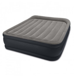 Matelas air bed fiber tech électrique - 2 places - 152 x 203 x 42 cm - Gris