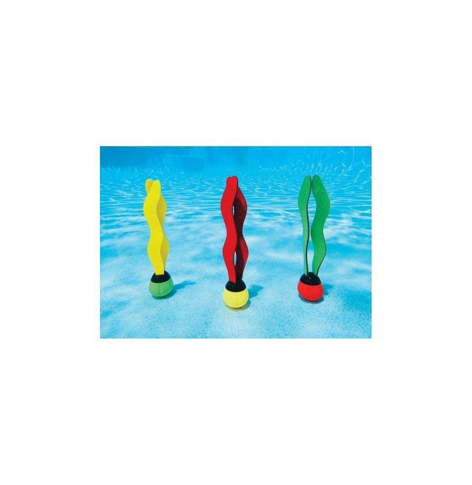 Set de 3 balles ondulées lestées - H 29 cm - Plastique