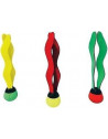 Set de 3 balles ondulées lestées - H 29 cm - Plastique