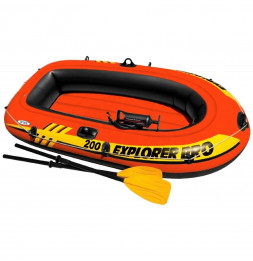 Bateau gonflable Explorer Pro 200 avec rames et gonfleur - 2 places - INTEX