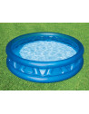 Piscine gonflable ronde - D 188 x H 46 cm - Vinyle - Bleu