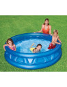 Piscine gonflable ronde - D 188 x H 46 cm - Vinyle - Bleu