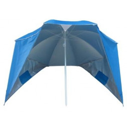 Parasol tente de plage - L 160 x l 118 x  H 113 cm - Bleu