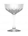 Lot de 4 coupes de champagne en verre - 25,5 cl