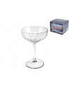 Lot de 4 coupes de champagne en verre - 25,5 cl