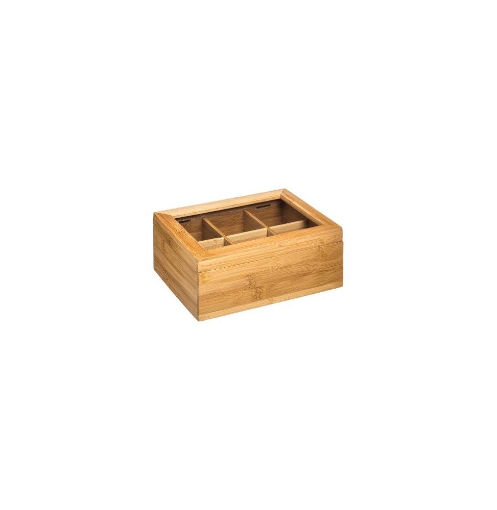 Boîte à thé - Bambou - Marron