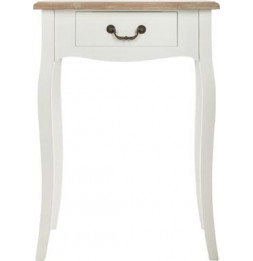 Table de chevet - Chrysa - L 47 x l 30 x H 65 cm - Blanc