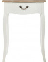 Table de chevet - Chrysa - L 47 x l 30 x H 65 cm - Blanc