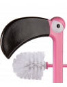 Brosse WC Flamant Rose - H 48 cm