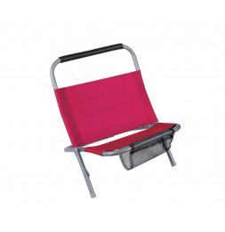 Cale dos de plage avec filet - Fuchsia