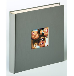 Album photo à feuillets cristal Fun - 100 pages - L 30 x l 30 cm - Taupe