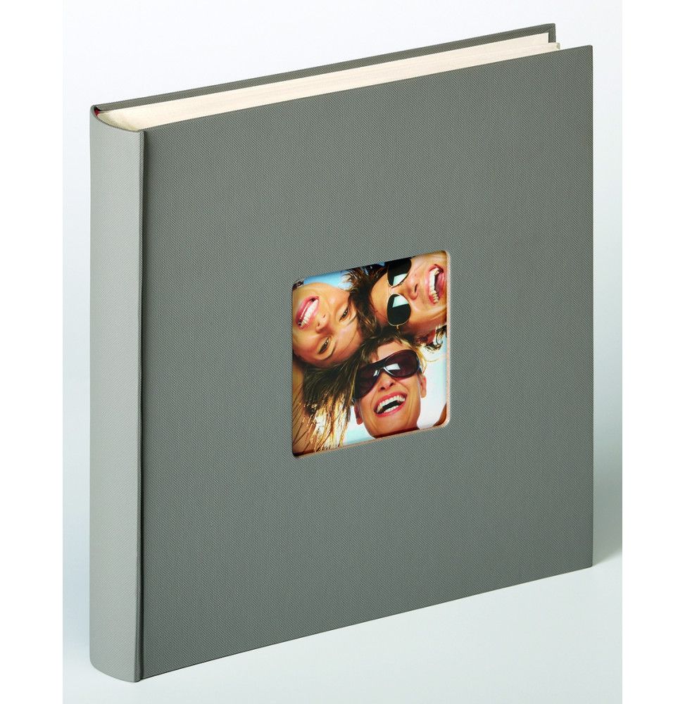 Album photo à feuillets cristal Fun - 100 pages - L 30 x l 30 cm - Taupe