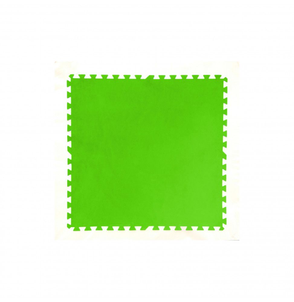 Lot de 8 tapis de protection pré formés - 81 x 81 cm - Vert