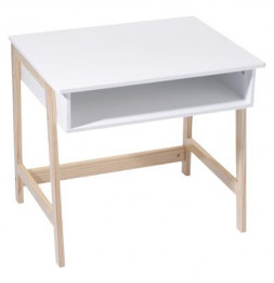 Bureau avec casier intégré - L 58 x l 52 x H 46 cm - MDF