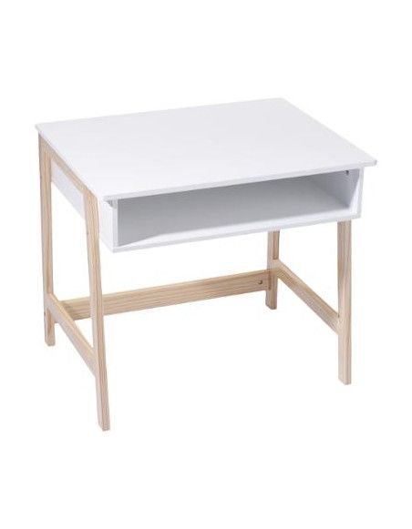 Bureau avec casier intégré - L 58 x l 52 x H 46 cm - MDF