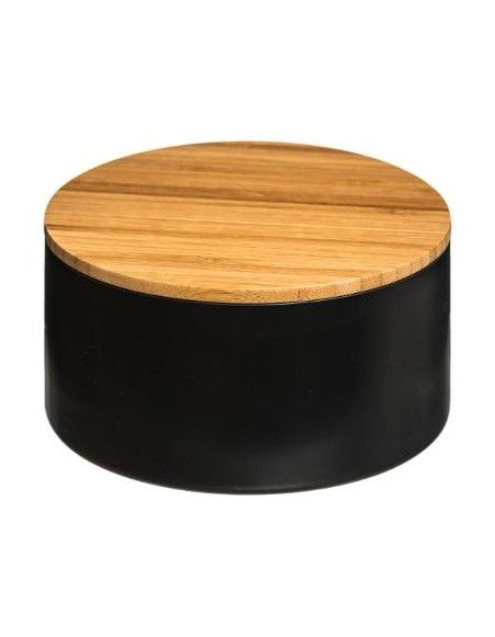 Boite de rangement avec couvercle miroir - Noir