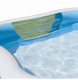 Piscine gonflable carrée - L 229 x l 229 x H 56 cm - Vinyle - Bleu