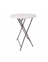 Table mange debout pliable - D 80 x H 110 cm - Blanc