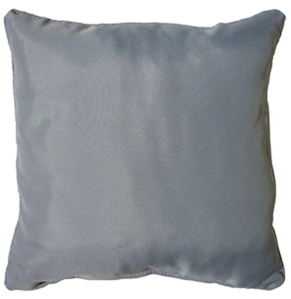 Coussin finition Passepoil - 60 x 60 cm - Gris