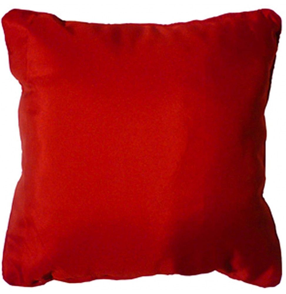 Coussin finition Passepoil - 60 x 60 cm - Rouge