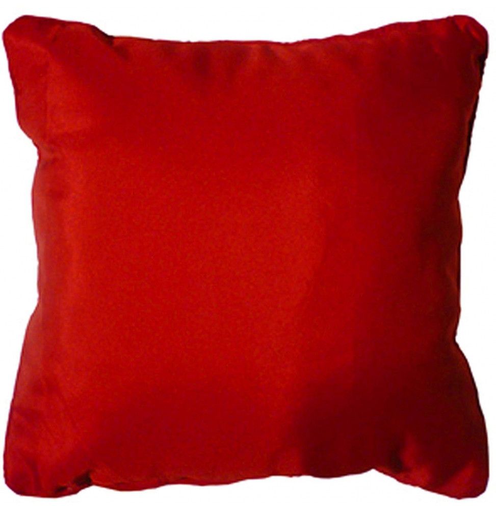 Coussin finition Passepoil - 60 x 60 cm - Rouge