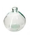 Vase en verre recyclé - D 20 x H 23 cm - Transparent