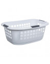 Panier à linges "Hugger" en plastique - Blanc - 51L 