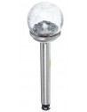 Lampe balise solaire - D 11 x H 42 cm - Verre