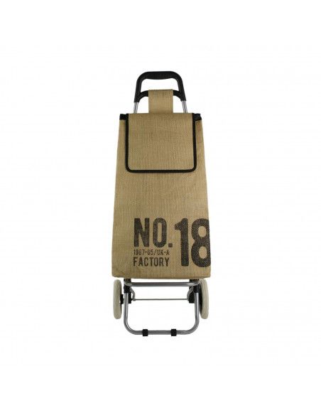 Chariot de course factory 18 - 2 roues - L 35.5 cm x H 95 cm - Beige