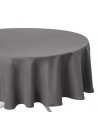 Nappe ronde - Diamètre 180 cm - Gris