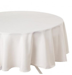 Nappe ronde - Diamètre 180 cm - Ivoire