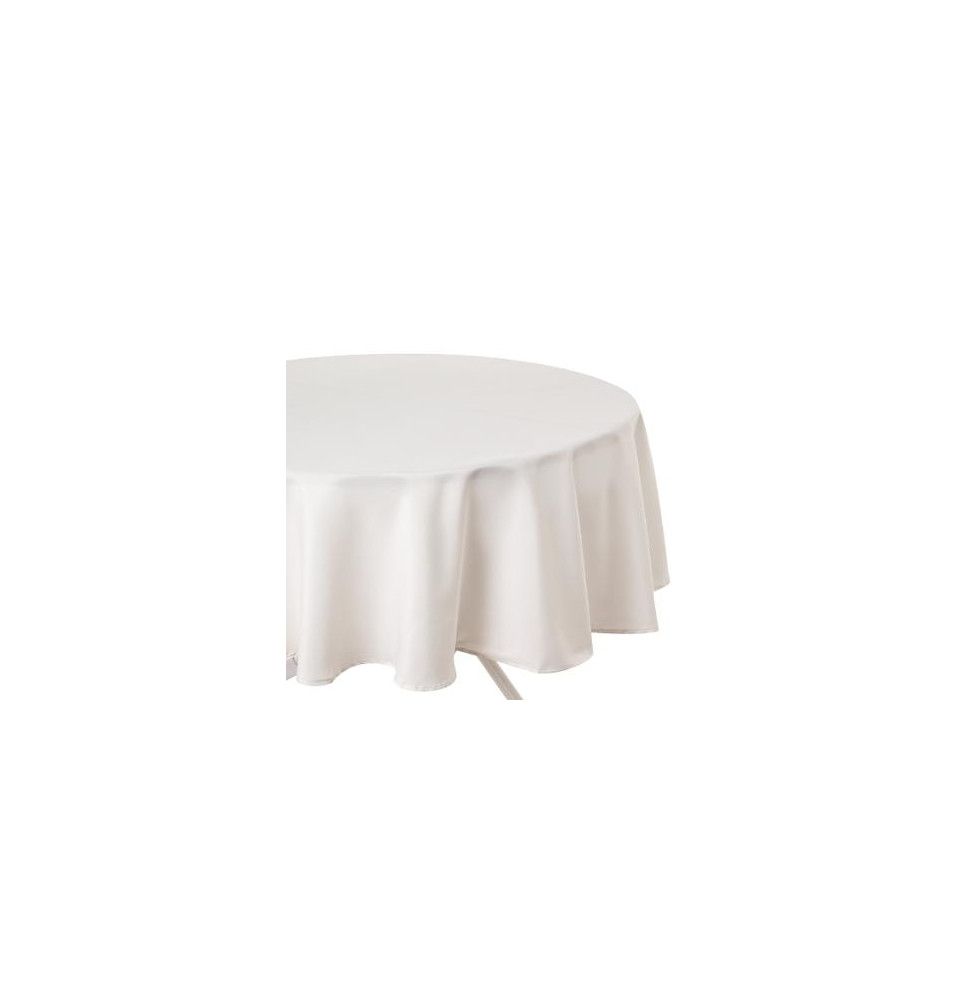 Nappe ronde - Diamètre 180 cm - Ivoire