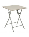 Table pliante basic - L 60 x l 60 x H 75 cm - Taupe