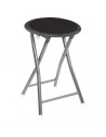 Tabouret pliant - Basic - D 30 x H 45 cm - Noir