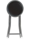 Tabouret pliant - Basic - D 30 x H 45 cm - Noir