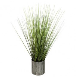 Herbe artificielle en pot - H 45 cm