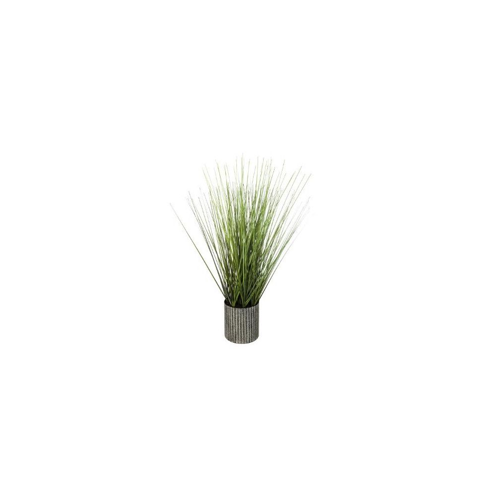 Herbe artificielle en pot - H 45 cm