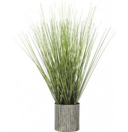 Herbe artificielle en pot - H 45 cm