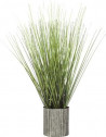 Herbe artificielle en pot - H 45 cm