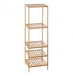 Etagère modulable 4 niveaux - L 35 x l 32 x H 111.5 cm - Bambou - Marron