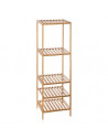 Etagère modulable 4 niveaux - L 35 x l 32 x H 111.5 cm - Bambou - Marron