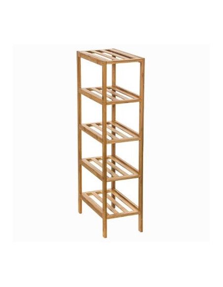 Etagère étroite 4 niveaux - L 32 x l 18.5 x H 77.5 cm - Bambou