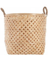 Panier en bambou avec anses - Lot de 3 - Beige